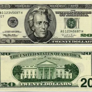 US $20 Dollar Bills