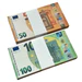 €50|€100 Prop Euro Banknote Stacks